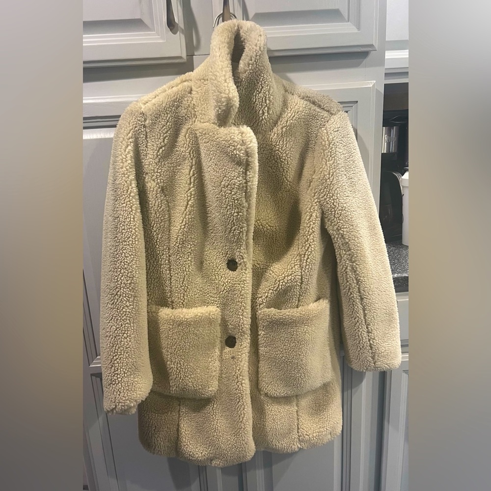 Sebby faux fur beige coat. Purchased from Nordstrom. Worn 4 times.